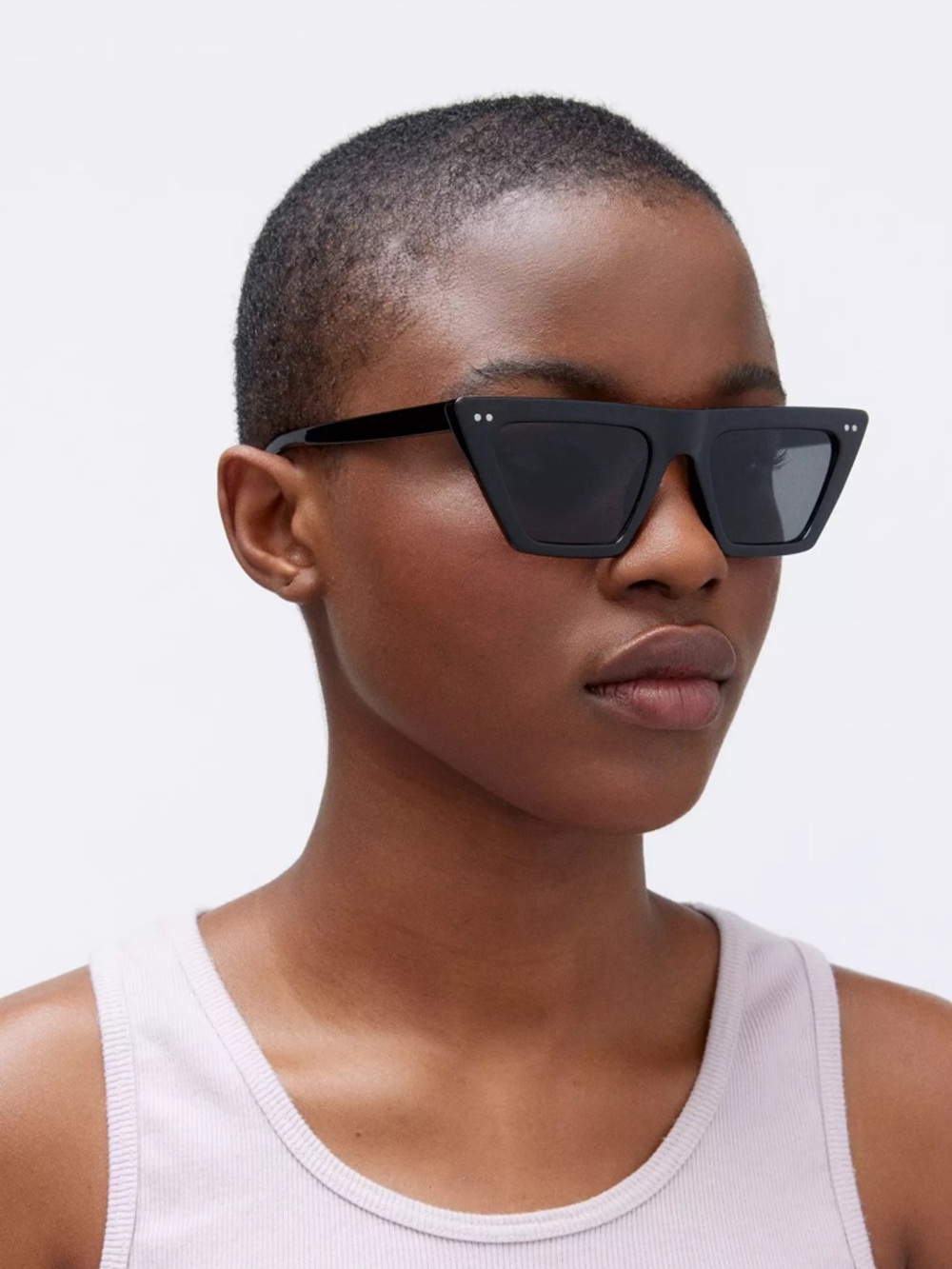Urban Outfitters Black Geometric Cat-Eye sunglasses